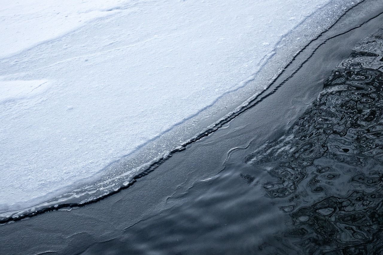 Snow and ice meet